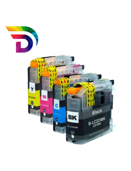 Tinta compatible Dayma para BROTHER LC223 Amarillo 550 pag.