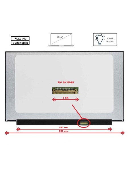 Pantalla para portátil LED 15.6