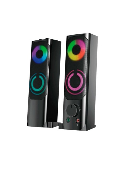 Altavoces 2.0 - Barra de Sonido Gaming TF4195 / 2x5w / Usb / 2x Jack 3.5mm / Led Rgb / Negro / MTK