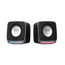 Altavoces 2.0 PC TF4194 / 2x3w / Usb / Jack 3.5mm / Luz Rgb / Negro / MTK