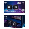Altavoces 2.0 PC TF4194 / 2x3w / Usb / Jack 3.5mm / Luz Rgb / Negro / MTK