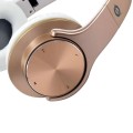 Auriculares Inalambricos Diadema Conceptronic Eligio / Bluetooth / Mp3 MicroSD / Oro-Blanco / CHSPBTNFCSPKG