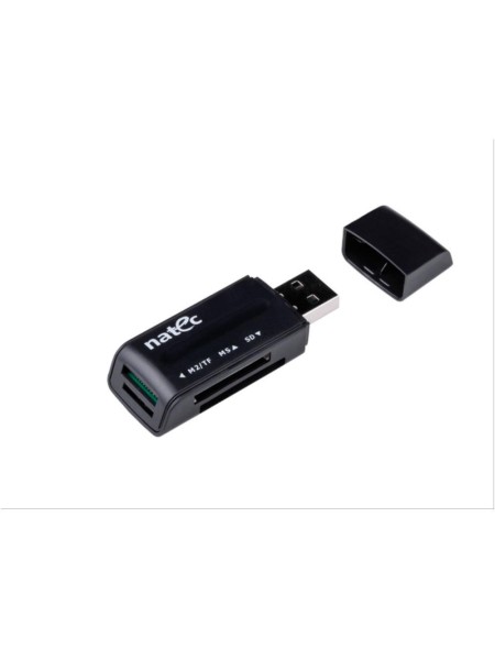 Lector de tarjetas externo Usb 2.0 Natec / MMC / MicroSD / MS Pro / MS Pro Duo / NCZ-0560