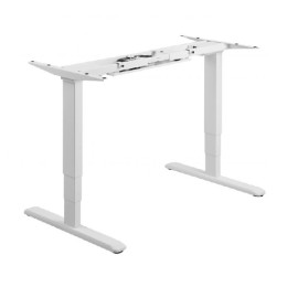 ÷ Mesa electrica ergonomica altura regulable motor dual sin tablero color estructura blanca control