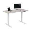 ÷ Mesa electrica ergonomica altura regulable motor dual sin tablero color estructura blanca control
