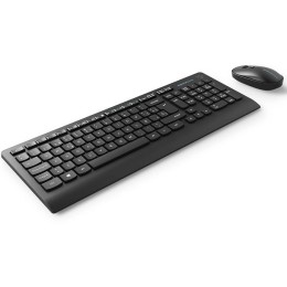 ÷ Teclado mouse y alfombrilla wireless energy system office set 3 silent color negro