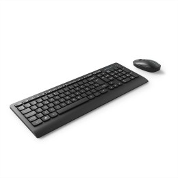 ÷ Teclado mouse y alfombrilla wireless energy system office set 3 silent color negro