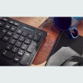 ÷ Teclado mouse y alfombrilla wireless energy system office set 3 silent color negro