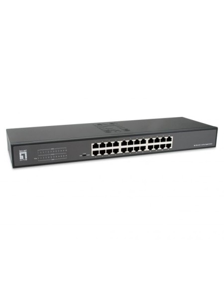 ÷ Switch no gestionable levelone geu-2431 24p gigabit dip modo:  nom-vlan-cenk rack 19