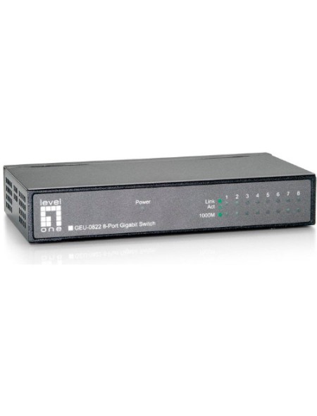 ÷ Switch level one no gestion 8p 10/100/1000 geu-0821