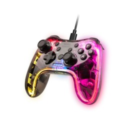 ÷ Gamepad mars gaming conexion usb-a / usb-c multiplataforma 20 botones rgb neon vibraci?n haptica dua
