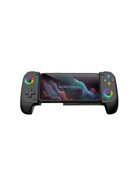 ÷ Gamepad bluetooth mars gaming mgpx para smartphones y multiplataforma usb-c 8h bateria rgb negro