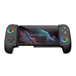 ÷ Gamepad bluetooth mars gaming mgpx para smartphones y multiplataforma usb-c 8h bateria rgb negro