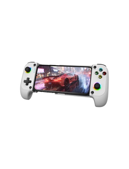 ÷ Gamepad bluetooth mars gaming mgpx para smartphones y multiplataforma usb-c 8h bateria rgb blanco