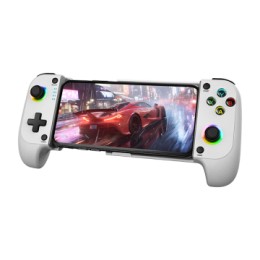 ÷ Gamepad bluetooth mars gaming mgpx para smartphones y multiplataforma usb-c 8h bateria rgb blanco