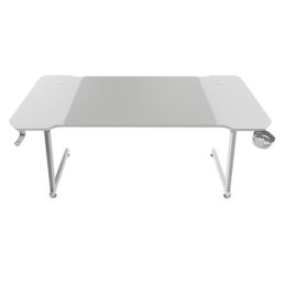 ÷ Mesa mars gaming mgd x140 chasis de acero tablero blanco 140x60 dise?o fibra carbono alf. xxl