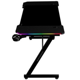 ÷ Mesa mars gaming mgdx120rgb chasis acero 120x60x75 fibra de carbono rgb mando gestion cables negro