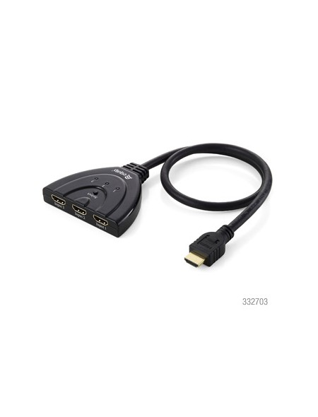÷ Switch hdmi 3 entradas 1 salida