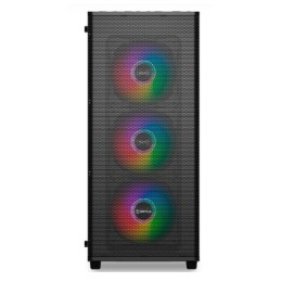 ÷ Caja atx semitorre gaming unykach mir100 atx uk 511303 color negro panel lateral cristal templado 4v