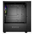 ÷ Caja micro atx unyka mir b200 black vidrio templado lateral 3vent argb de140mm 3,5