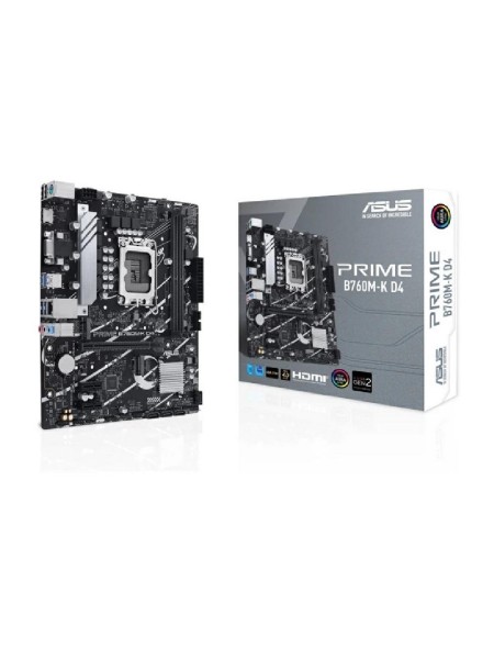 Placa base Asus Prime B760M-K / Socket 1700 / M-ATX / 2xDDR4 / HDMI / VGA / 90MB1DS0-M1EAY0
