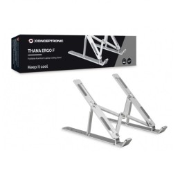 ÷ Soporte de portatil conceptronic de aluminio plegable