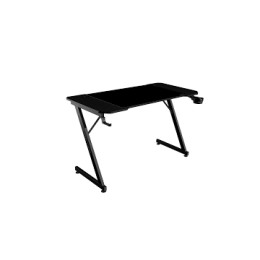 ÷ Mesa mars gaming mgd x120 chasis de acero tablero negro 120x60 dise?o fibra de carbono alf. xxl