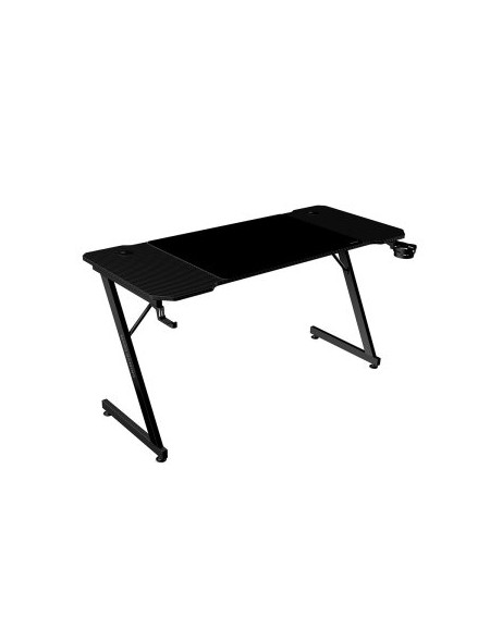 ÷ Mesa mars gaming mgd x140 chasis de acero tablero negro 140x60 dise?o fibra carbono alf. xxl