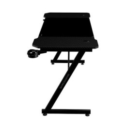 ÷ Mesa mars gaming mgd x140 chasis de acero tablero negro 140x60 dise?o fibra carbono alf. xxl