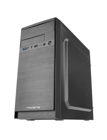 ÷ Caja microatx tacens anima ac4500 usb3.0 usb2.0 full black ssd con fuente de alimentacion de 500w ap