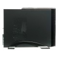 ÷ Caja microatx slim unyka matx uk2010 permite posicion horizontal o vertical color negro con fuente s