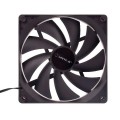 Ventilador interno Unykach140mm (14x14cm) / 9 Aspas / 3 Pines / Negro 51790