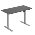 ÷ Mesa electrica ergonomica altura regulable tablero negro 120x60 color estructura gris control tactil