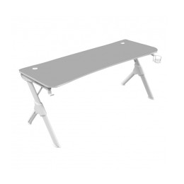÷ Mesa mars gaming mgd xl white chasis de acero tablero 160x60cm altura 74cm con dise?o de fibra de ca
